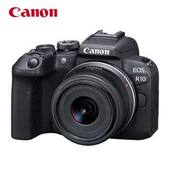 佳能（Canon）EOS R10 微单数码相机 RF-S18-45mm标准变焦镜头套装（含128G卡+卡色UV+相机包+备电+三脚架）