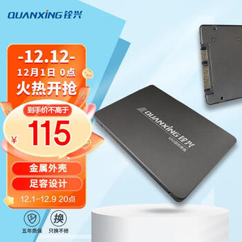 铨兴（QUANXING）256GB SSD固态硬盘 SATA3.0接口 读速高达500MB/s 台式机/笔记本通用 C201
