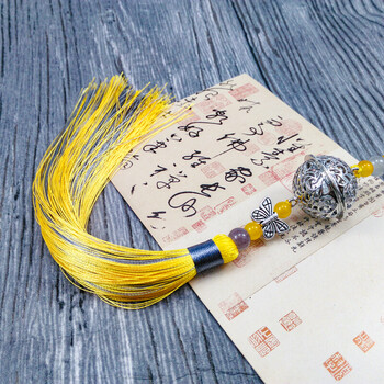 清心宫铃流苏挂件衍生腰坠汉服腰配云梦江氏宫铃铛古风流苏穗子金黄