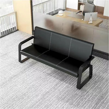 捷时越办公沙发茶几组合简约小户型屋会客铁架简易办公室三人皮沙发三