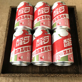 醒目荔枝味汽水330ml听装碳酸饮料易拉罐饮品可口可乐出品 24罐