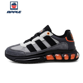 apple美国苹果旅游鞋春夏新品爆米花软底减震网面跑步鞋个性绣花拼色