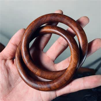 宾昔雷击枣木乾坤圈阴阳环桃木老料枣木手握桃木外径10内径75厘米