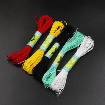 端午五色线72号玉线编织绳手链项链编绳吊坠线五彩绳串珠线彩色绳 红/黄/黑/青/白