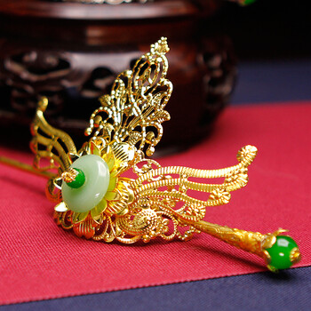 古装皇后贵妃凤冠皇冠汉服造型发饰新娘头饰古装饰品发冠套装q171发冠