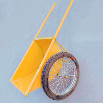 加厚劳动车家用手推车灰斗车工地人力铁斗车建筑车家用垃圾搬运车普通