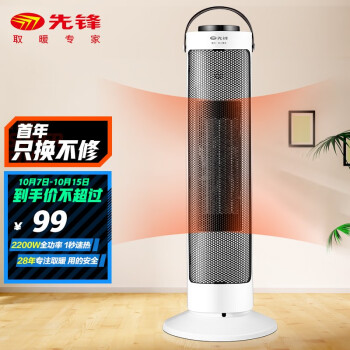 先锋(Singfun)取暖器暖风机电暖器电暖气家用塔式立式暖风机 单核低噪1秒速热DNF-N1