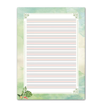 今霸 a4英文书法纸硬笔英语书法纸圆体英文用纸花体练习书写纸拼音