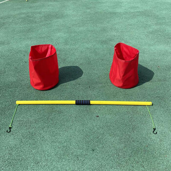 幼儿园抬西瓜挑扁担儿童抬东西体智能户外游戏趣味道具新感统器材红色