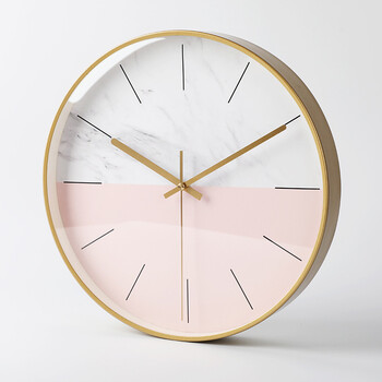 14英寸挂钟静音家用极简钟表壁挂客厅创意个性现代简约时钟14寸至简派