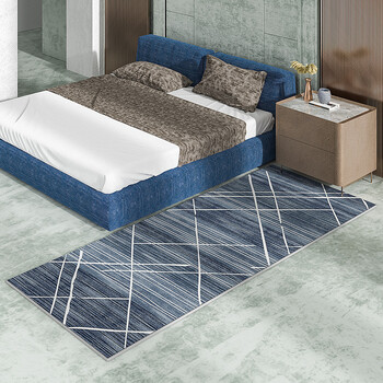 益美思北欧轻奢床边地毯客厅茶几毯整铺家用卧室床头床尾房间床前毯sj