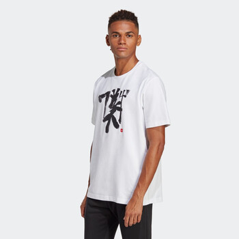 休闲足球文化宽松印花运动短袖t恤男装adidas 白 xs【图片 价格 品牌