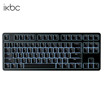 ikbc R300游戏键盘机械键盘樱桃键盘背光电竞办公cherry轴樱桃机械键盘87键pbt可选 R300TKL白光有线87键 红轴