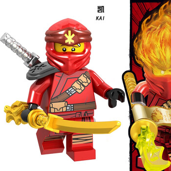 执爱兼容乐高积木幻影忍者第11季人仔大全大劳埃德凯寇赞拼装小人