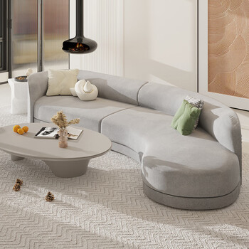 极惠家弧形沙发万能套 全包沙发套罩半包弧形沙发套秋冬异形弹力 冰川