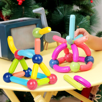 可爱布丁百变磁力棒积木玩具的价格走势及评测