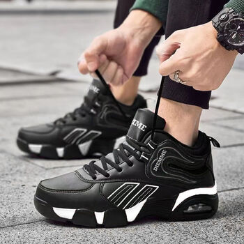 skgoldy男鞋运动鞋秋冬季新款加绒加厚保暖棉鞋潮流百搭高帮男士休闲