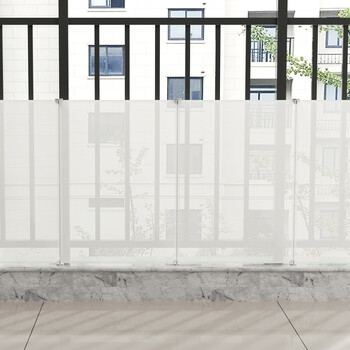 阳台防风挡板隔板磨砂塑料板窗户封闭神器防护栏防盗网遮雨板n6长5052