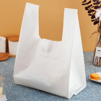 莱豪  一次性加厚食品外卖打包袋子背心袋塑料包装袋超市方便购物