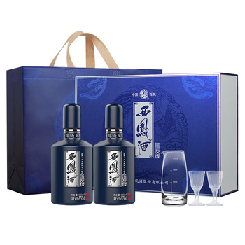 西凤酒 绵柔凤香型 46度 450mL 2瓶 礼盒装