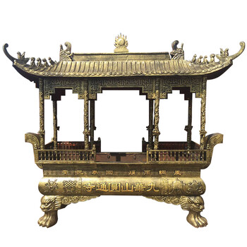 寺庙大香炉铸铁四六八龙柱香炉宗祠佛教道教景区耐腐蚀室外大香炉 古