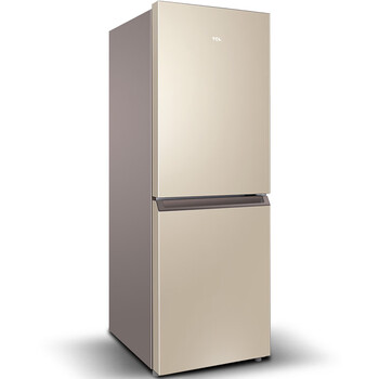 tcl 170升 风冷无霜双门电冰箱 电脑控温 匀流制冷不风干(流光金) bcd