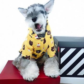 萌宠当家新年狗衣服中小型犬冬季保暖狗狗衣服雪纳瑞比熊巴哥法斗泰迪宠物衣服黄色小熊m体重 7 9斤 左右犬种 图片价格品牌报价 京东