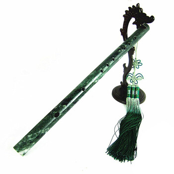 琴兹(qin ci)天然南阳玉笛子玉石笛子配带穗子音质悦耳动听送笛膜