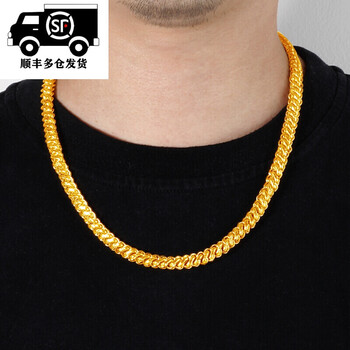 老凤凰黄金项链男金项链足金999纯金链子泰国龙头龙骨粗大霸气泰国链