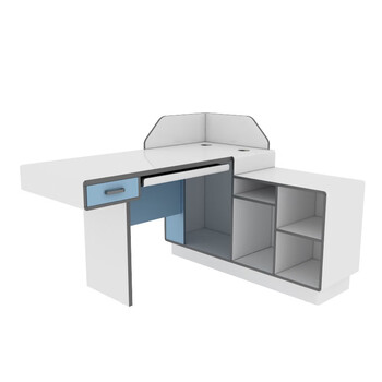 军佑医生办公桌医院诊所卫生院医美接诊看诊面诊桌诊断台医生办公桌