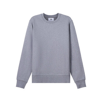 y-3 男士中灰色棉质圆领长袖卫衣运动衫 hb6309 s码 1号会员店