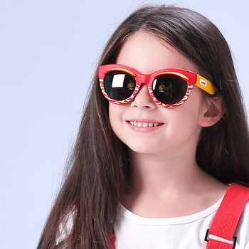 新品儿童太阳镜儿童太阳镜女宝宝墨镜幼儿男童太阳眼镜软ap15311c1镜