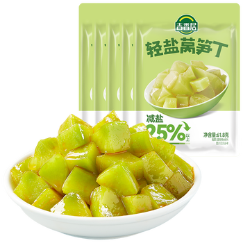吉香居 轻盐莴笋丁 61.8g*5包