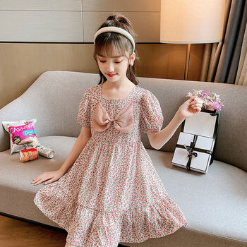 丹妮汀(danniting)3-14岁小女孩穿的女童连衣裙夏装2023新款洋气儿童