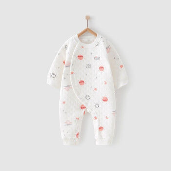 连体衣爬服推荐：童泰秋冬款1-18月婴儿衣服新生儿偏开保暖连体衣男女宝宝闭裆夹棉哈衣