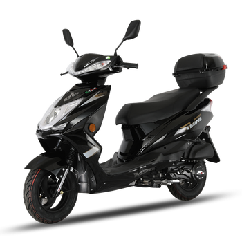 坤豪全新国四电喷省油版鹰125c踏板摩托车男女通用整车可上牌 黑色国