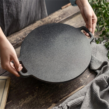 煜尚加厚铸铁山东杂粮煎饼鏊子煎饼锅28cm直径送煎饼四件套手套