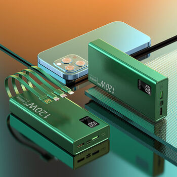 mdng小米(mi)华为通用120w快充充电宝50000毫安自带线闪充手机通用