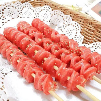 幸运星五星鸡块串1200g鸡肉鸡块油炸速冻休闲小吃冷冻半成品火红串1包