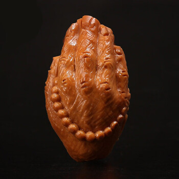 冉柔 橄榄核雕刻观音头手串佛手如来法相单籽橄榄胡雕手串手链男 佛手