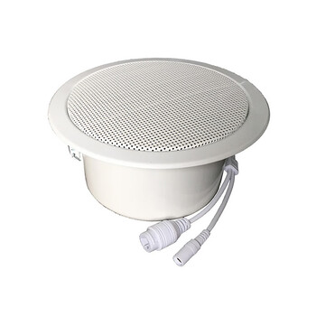 nbiub ip网络广播吸顶喇叭 天花吊顶音箱 商场酒店背景音乐音响 poe