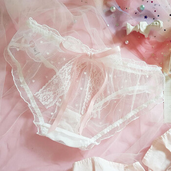 禾野田女士性感内裤裆雷丝情绪日系软妹可爱洛丽塔少女蝴蝶结丝带波点