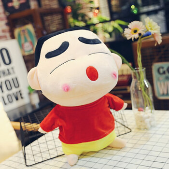 大号蜡笔小新公仔毛绒玩具玩偶睡觉抱枕床上女生娃娃儿童生日礼物 红t