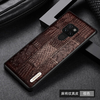 朗斯狄华为mate20手机壳真皮保护套20x5g版全包防摔4g版牛皮后盖10