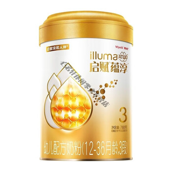 食怀 惠氏启赋蕴淳3段780克850克婴小幼儿童配方奶粉 金蕴淳3段780克