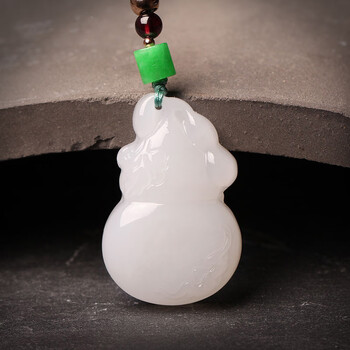 洛丽亚羊脂玉和田玉小葫芦吊坠女项链玉坠添财纳福挂件护身饰品玉石男