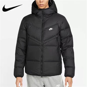 nike耐克羽绒棉服外套男女冬季休闲运动连帽保暖防风夹克加厚棉衣nk