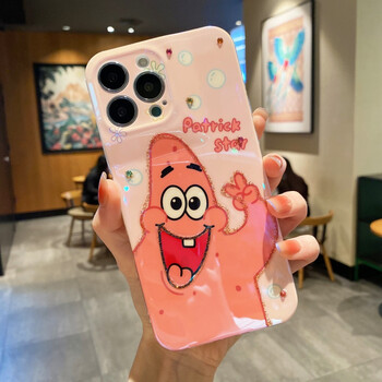 花圣海绵宝宝可爱情侣款适用iphone13手机壳卡通派大星xs苹果12pm软壳