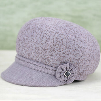 未知鱼点女式帽子春秋季老人帽子女春秋奶奶薄款老太太布帽中老年人