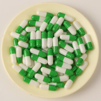 糯米淀粉空囊植物食用胶囊壳空胶囊壳外壳胶囊皮空心绿色胶囊0号果绿